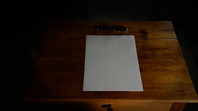 La lettre est encore vide